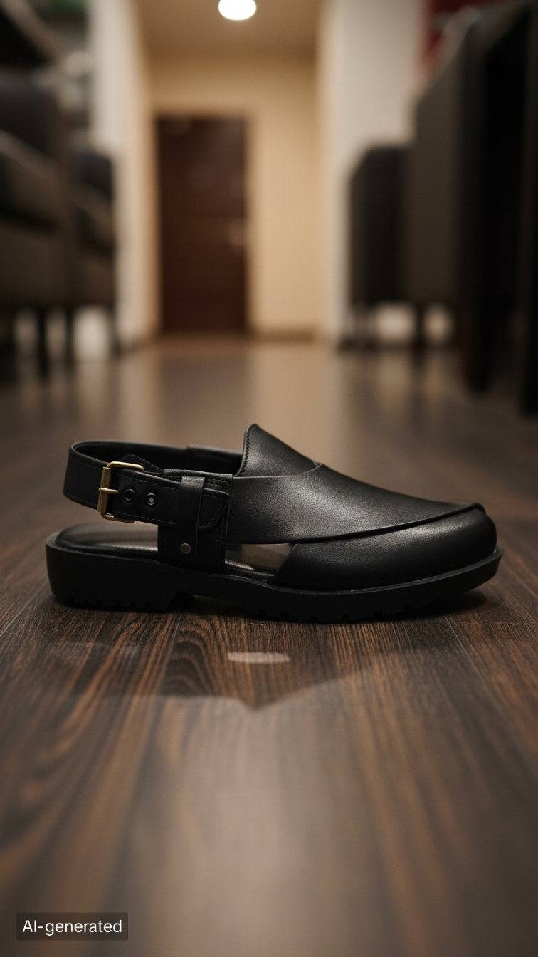 Peshawari Chappal BLK